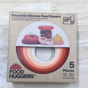 Food Huggers Reusable Food Savers 5 Piece