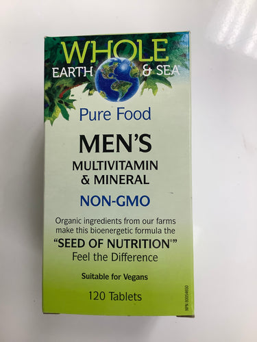 Whole Earth and Sea Men’s Multivitamin and Mineral 120’s