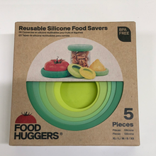 Load image into Gallery viewer, Food Huggers Reusable Food Savers 5 Piece
