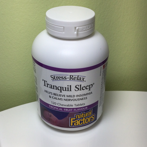 Natural Factors Stress Relax Tranquil Sleep Chewable 120s