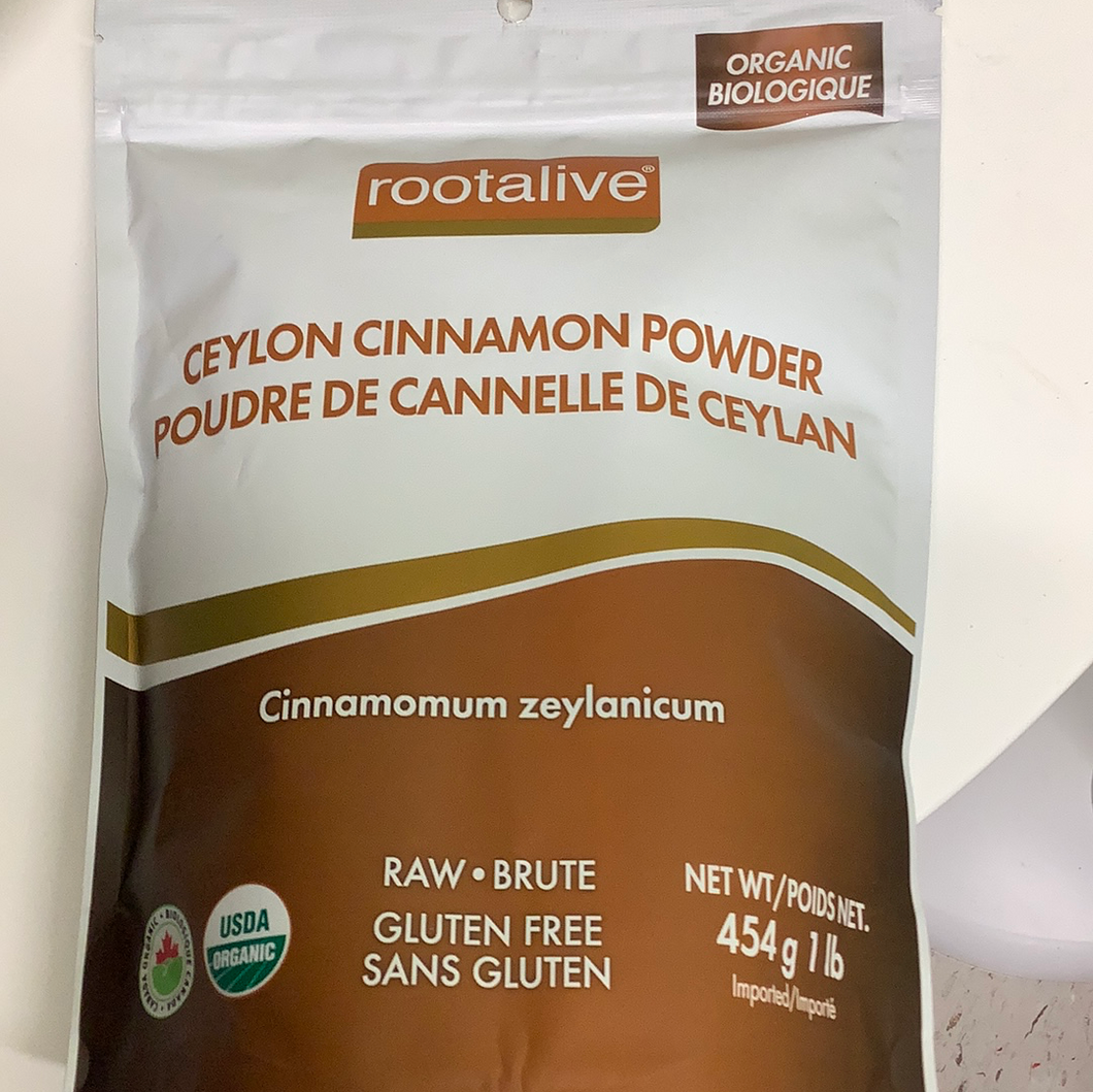 RootAlive Organic Ceylon Cinnamon Powder 454gm/1 lb