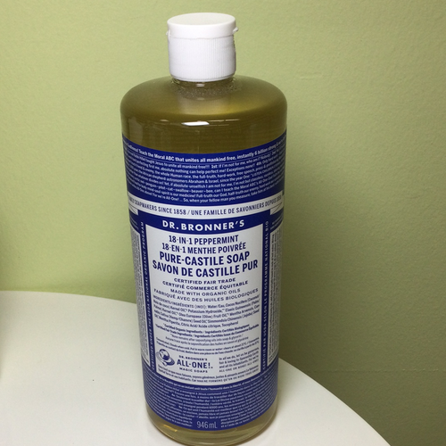 Dr. Bronner’s 18-in-1 Peppermint Pure Castile Soap