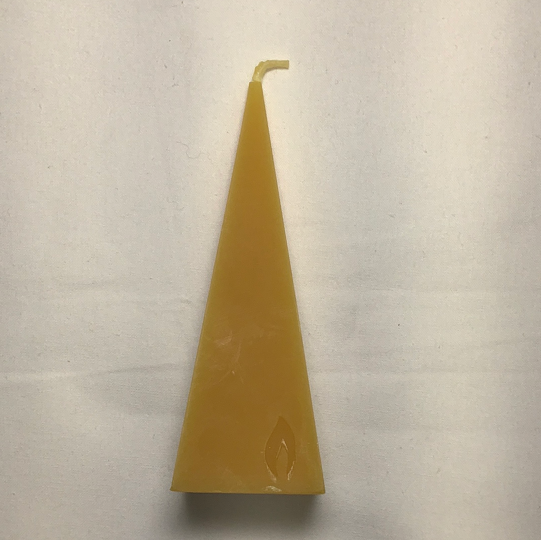 Honey Candles 100% Pure Beeswax Pyramid Candle