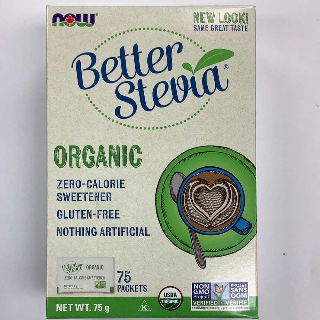 Now Better Stevia Organic Packets
