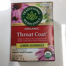 Load image into Gallery viewer, Traditional Medicines Organic Throat Coat Lemon Echinacea Tea