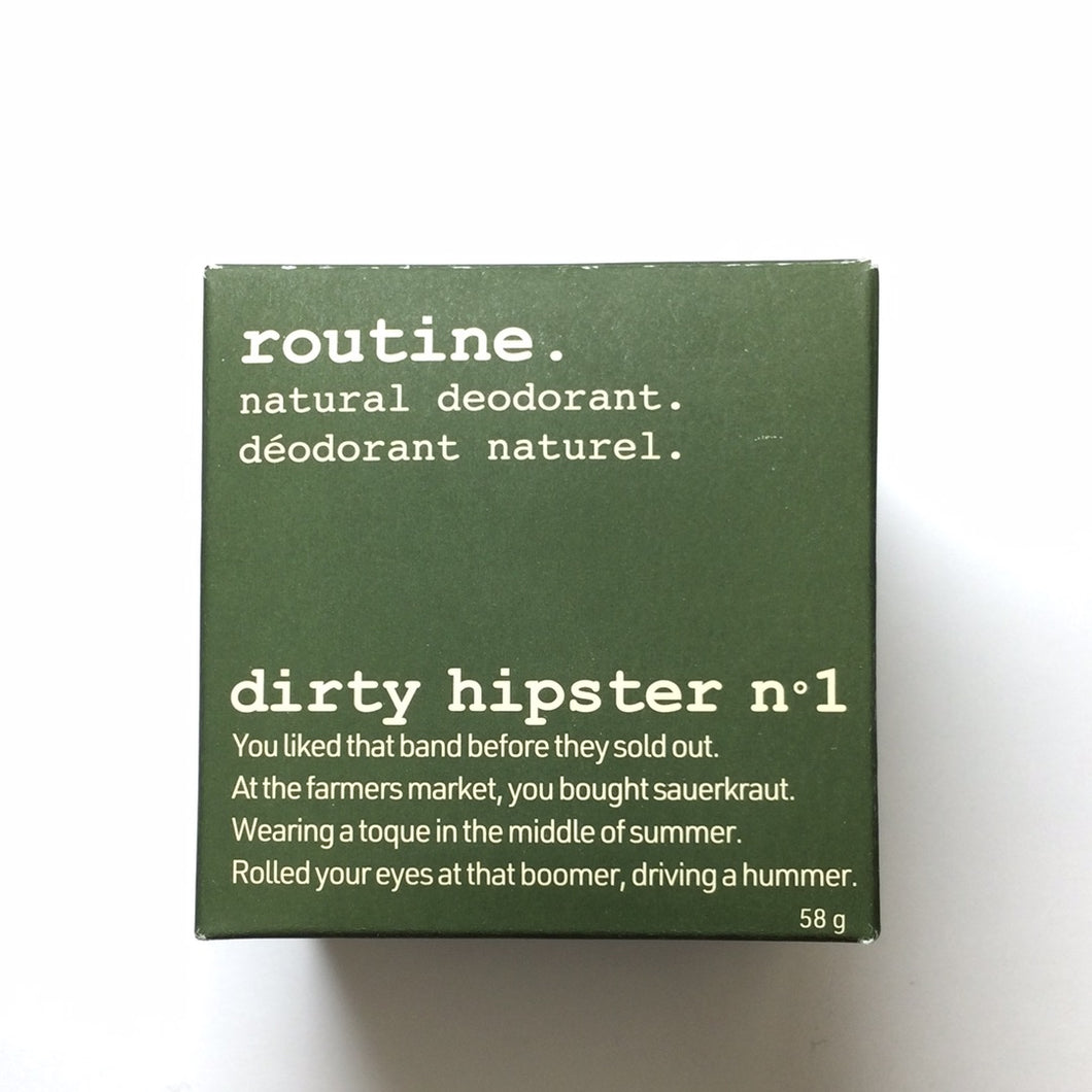 Routine Natural Deodorant Dirty Hipster No. *1 Cream Deodorant