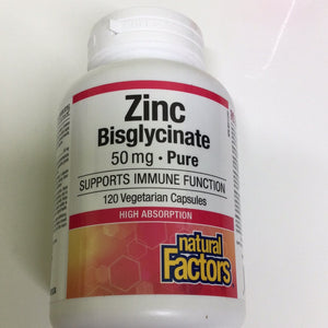 Natural Factors Zinc Bisglycinate