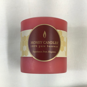Honey Candles 100% Beeswax 3” Pillars