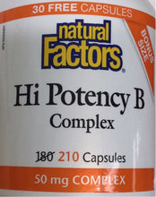 Load image into Gallery viewer, Natural Factors Hi Potency B Complex