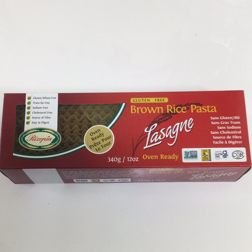 Rizopia Brown Rice Lasagne Pasta