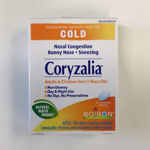 Boiron Coryzalia COLD Homeopathic Tablets