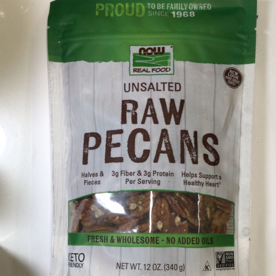 Now Real Food Raw Unsalted Pecans