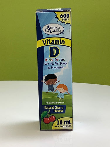 Omega Alpha Vitamin D Kids Drops Cherry
