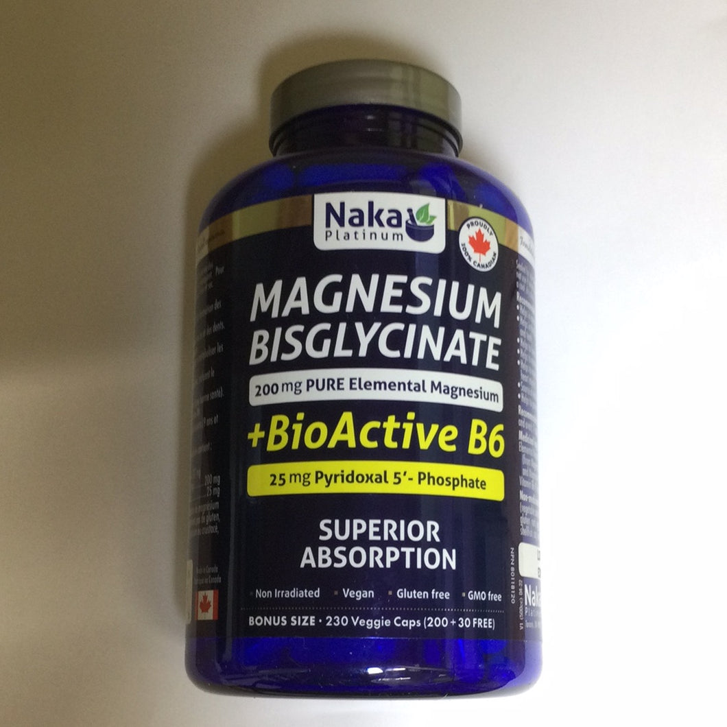 NAKA Platinum Magnesium Bisglycinate + BioActive B6