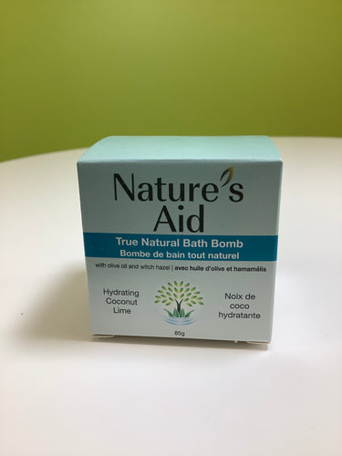 Nature’s Aid Hydrating Coconut Lime Bath Bomb