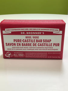 Dr. Bronner’s Rose Pure Castile Bar Soap
