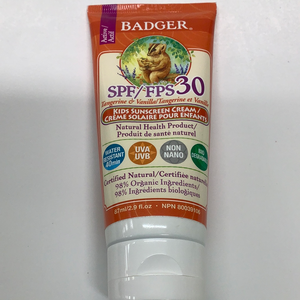 Badger Kid’s Tangerine and Vanilla Sunscreen SPF 30