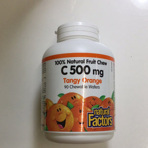 Natural Factors Chewable Vitamin C 90’s Orange