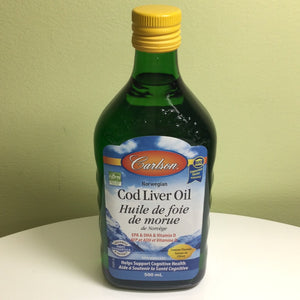 Carlson Norwegian Cod Liver Oil Liquid Lemon