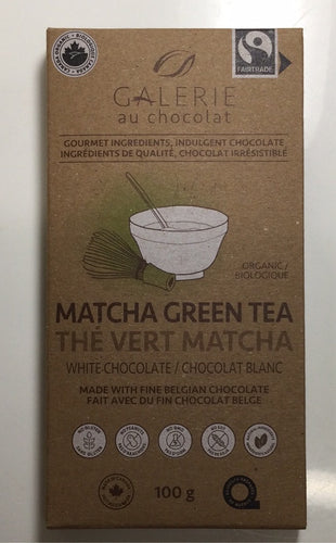 Galerie au Chocolat Matcha Green Tea White Chocolate