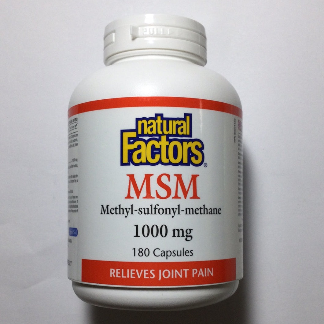 Natural Factors MSM 1,000mg Capsules
