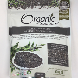 Organic Traditions Dark Chia Seeds