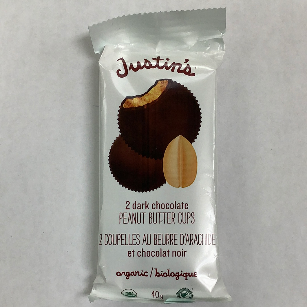 Justin’s Organic Dark Chocolate Peanut Butter Cups