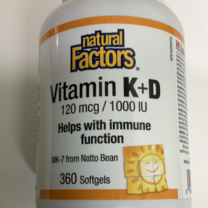 Natural Factors Vitamin K&D 360’s