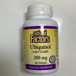 Natural Factors Ubiquinol Active CoQ10 200mg