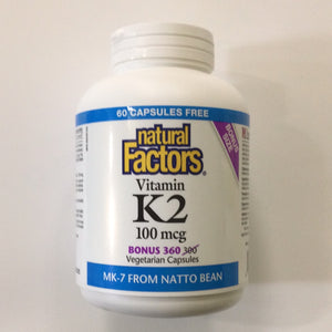 Natural Factors Vitamin K2 Capsules
