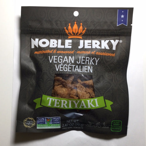 Noble Jerky VEGAN JERKY Teriyaki