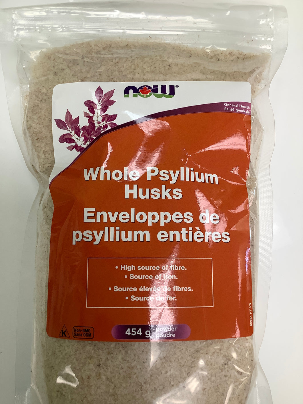 Now Whole Psyllium Husks Bag