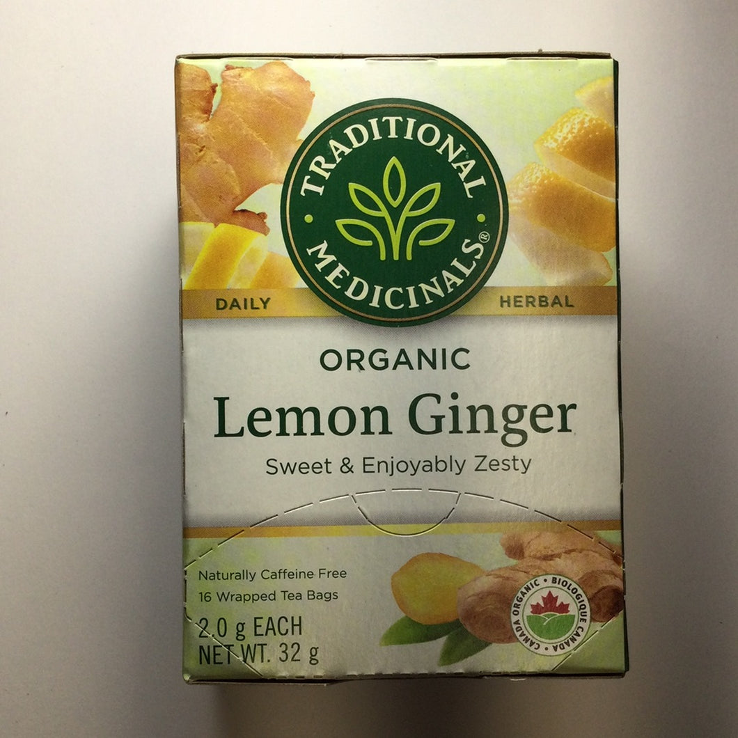 Traditional Medicinals Organic Lemon Ginger Tea