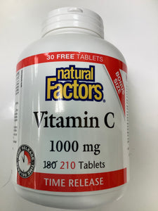 Natural Factors vitamin C 1000 mg - Bonus Size Time Released