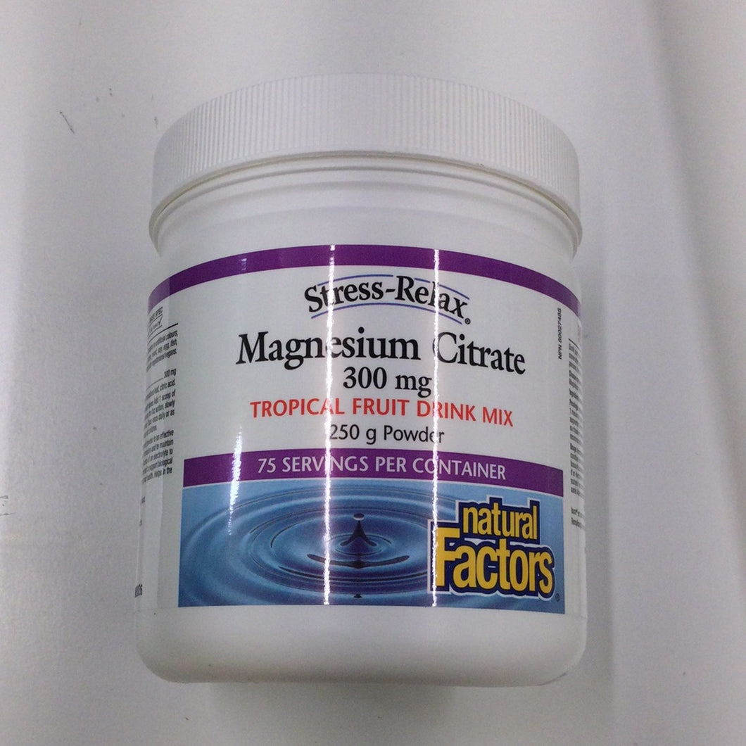 Natural Factors Magnesium Citrate Berry Powder