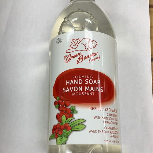 The Green Beaver Co. Cranberry Foaming Hand Soap Refill