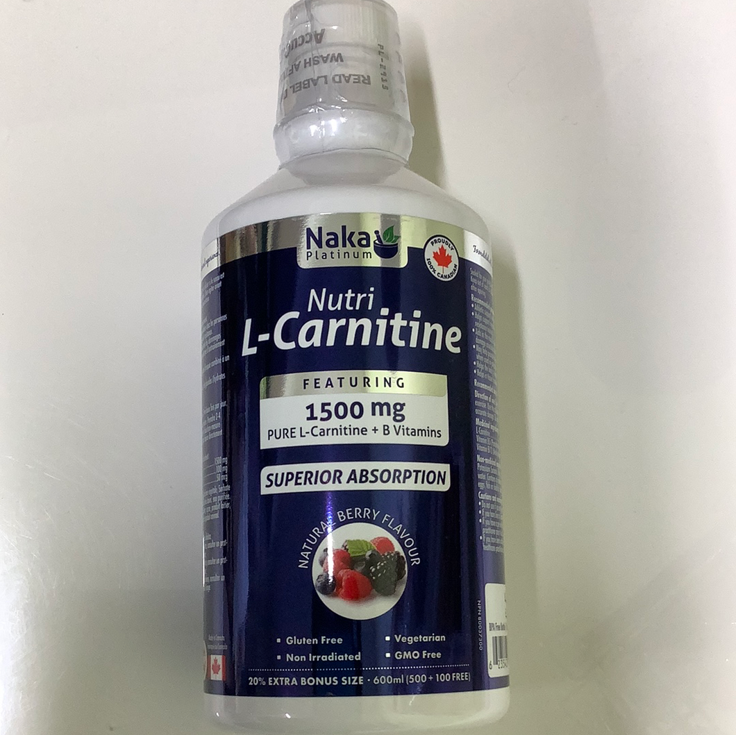 Naka Nutri L-Carnitine Liquid Natural Berry