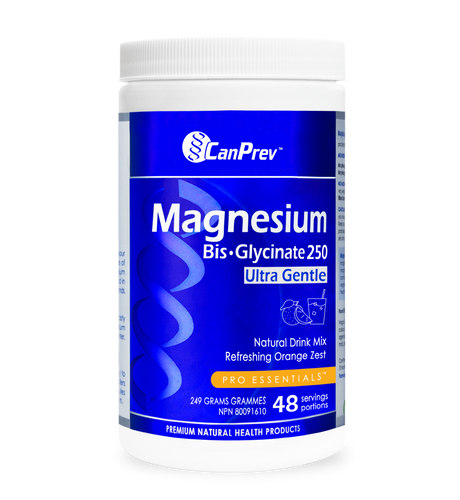 CanPrev Magnesium Bisglycinate Orange Powder